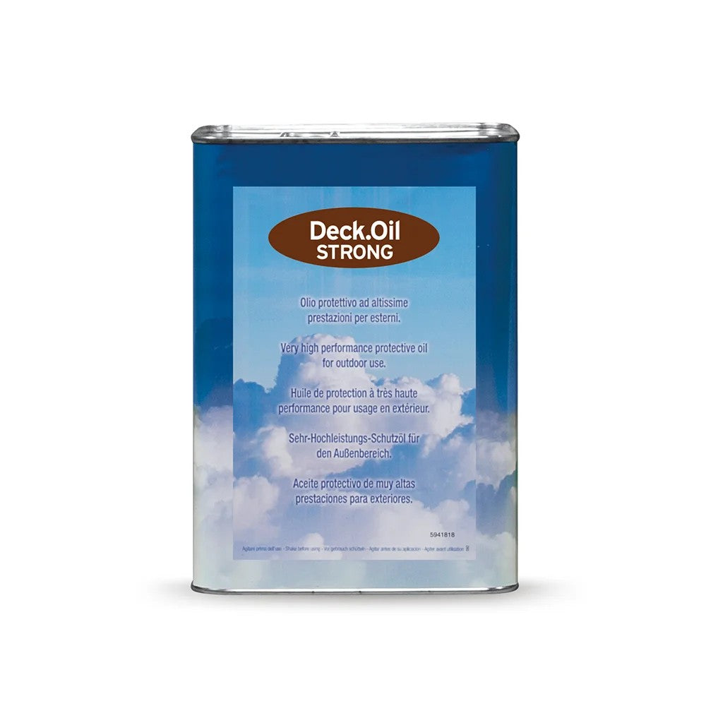Lata de 3 litros de aceite protector Vermeister Deck.Oil Strong para madera de exterior