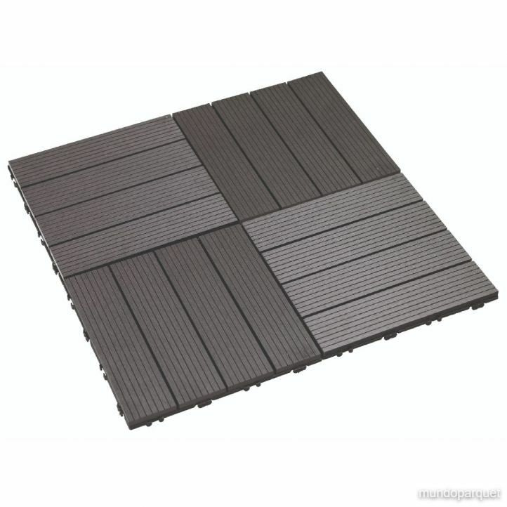 Baldosa de Composite 30x30 Durafloor — baldosas montadas en damero