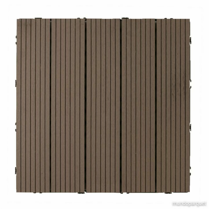Baldosa de Composite 30x30 Durafloor — vista superior