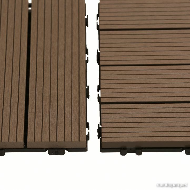 Baldosa de Composite 30x30 Durafloor — unión por clic