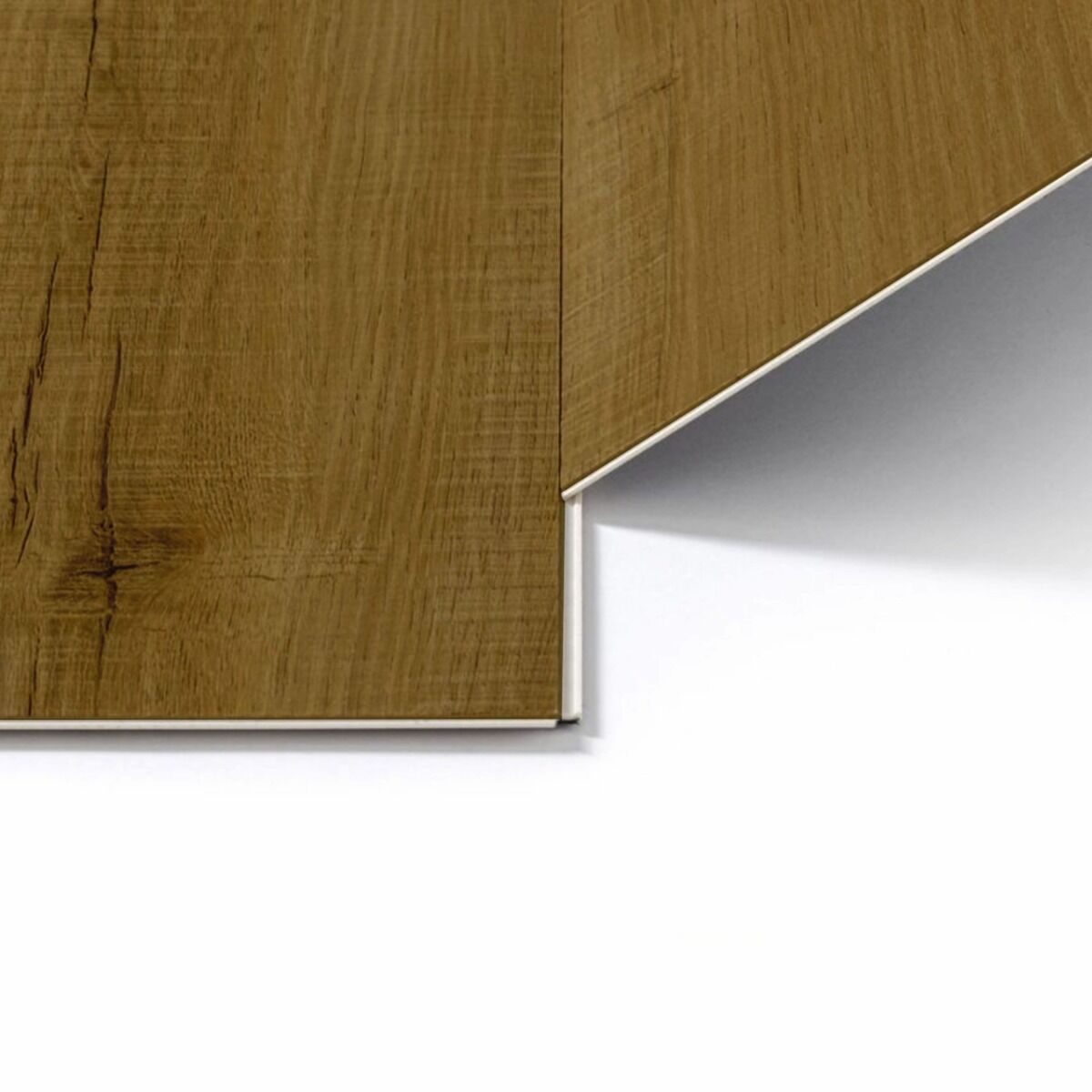 Suelo Vinílico SPC Greenflooring Roble Bamako — perfil de la unión clic