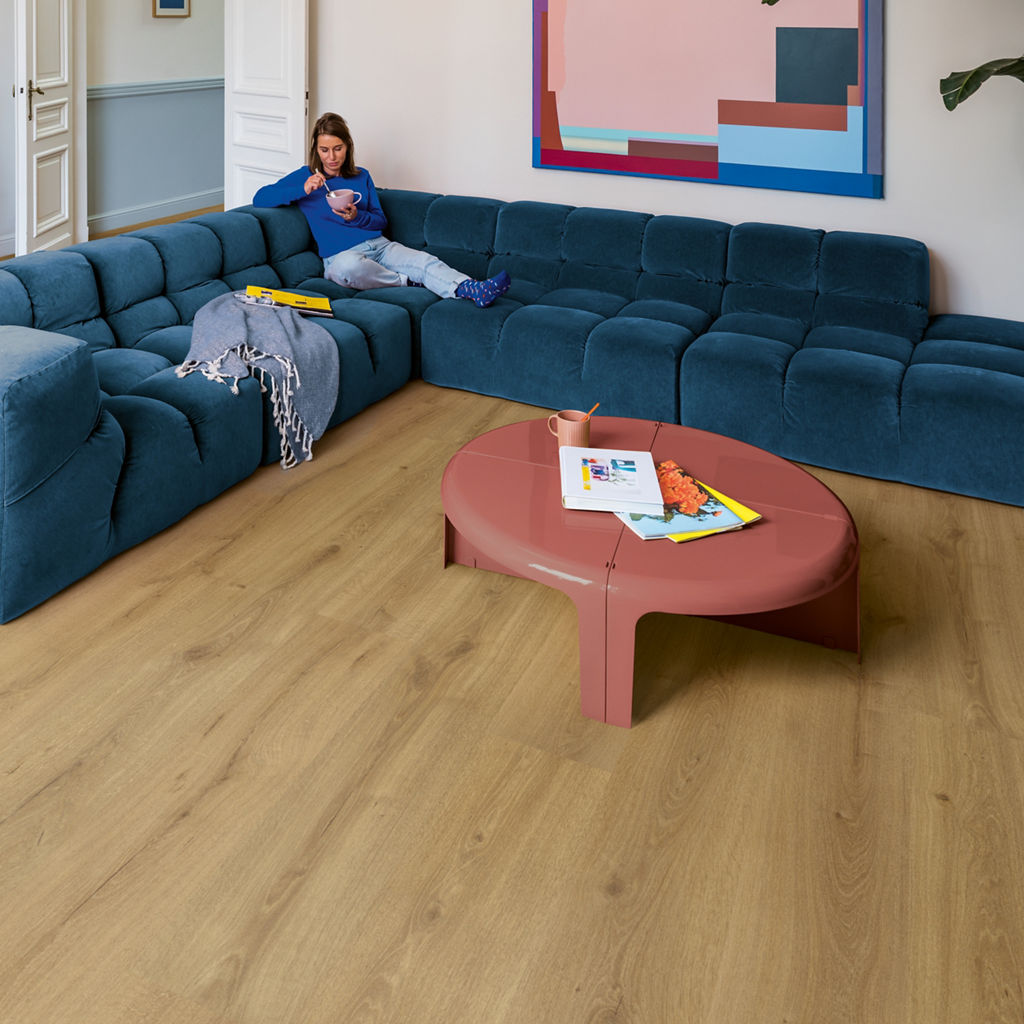 Quick-Step Majestic AC4/32 9,5 mm Roble Desierto Cálido Natural MJ3551 - ambiente