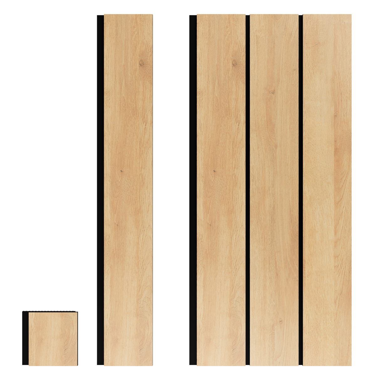 Roble Rus Beige Revestimiento de Pared de PVC Liso