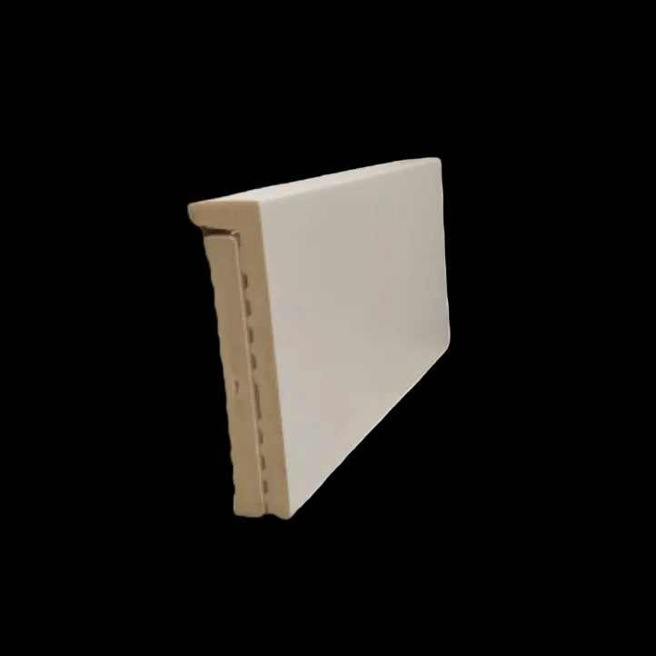Cubre Rodapié PVC Lacado en Blanco de 100x22 mm