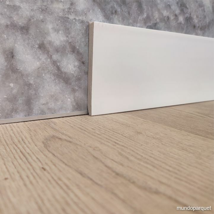 Rodapié PVC Blanco de 120x12 mm
