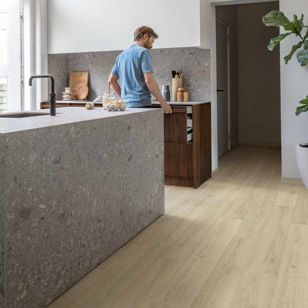 Quick-Step Capture AC4 9 mm Roble Beige Cepillado SIG4764 - ambiente