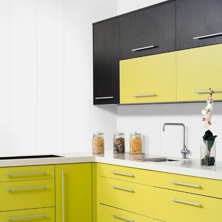 Detalle del panel de PVC Ecoline White