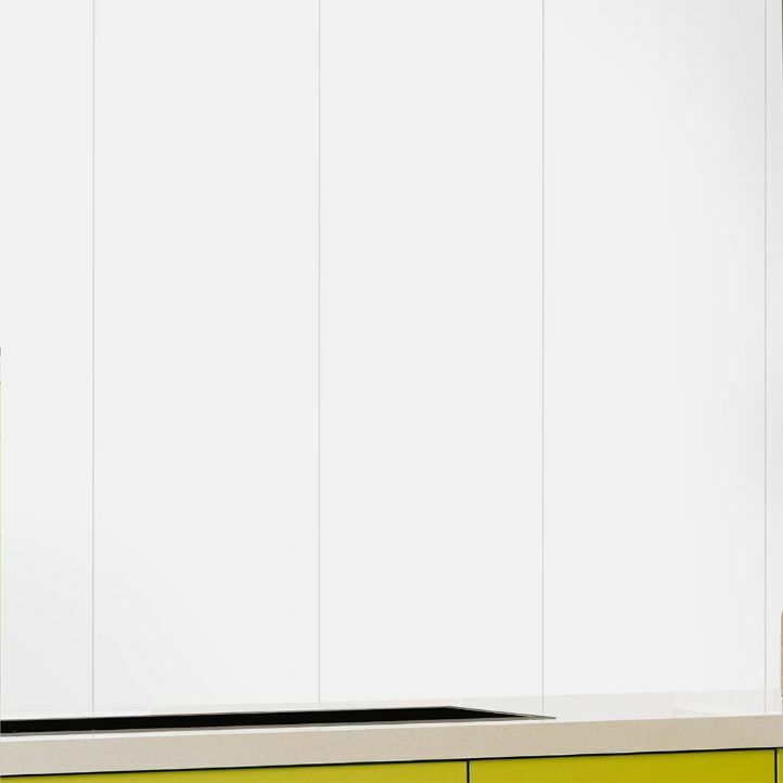 Detalle del panel de PVC Ecoline White