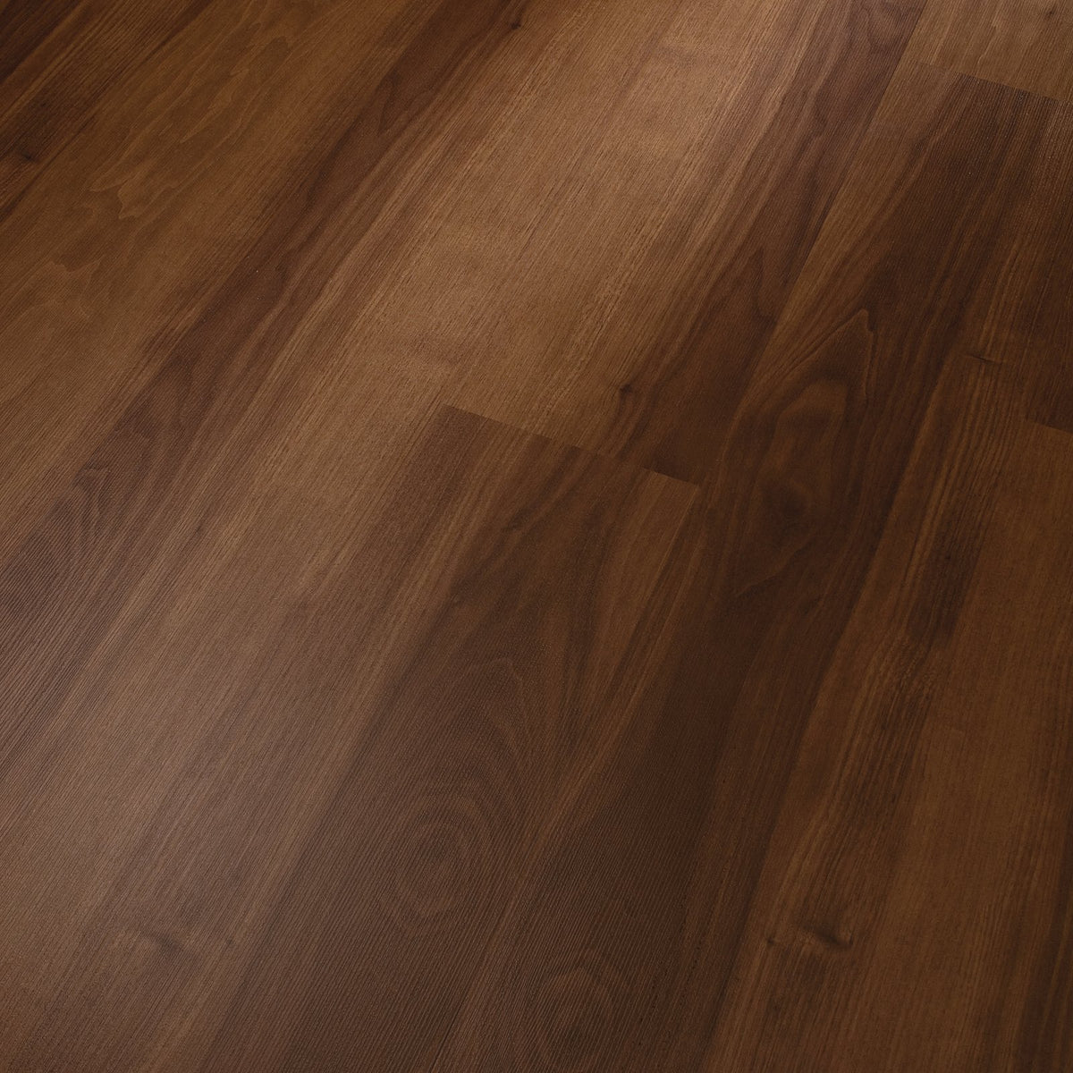 Lamas del laminado MeisterDesign LC 150 Nogal colocadas, vistas en perspectiva