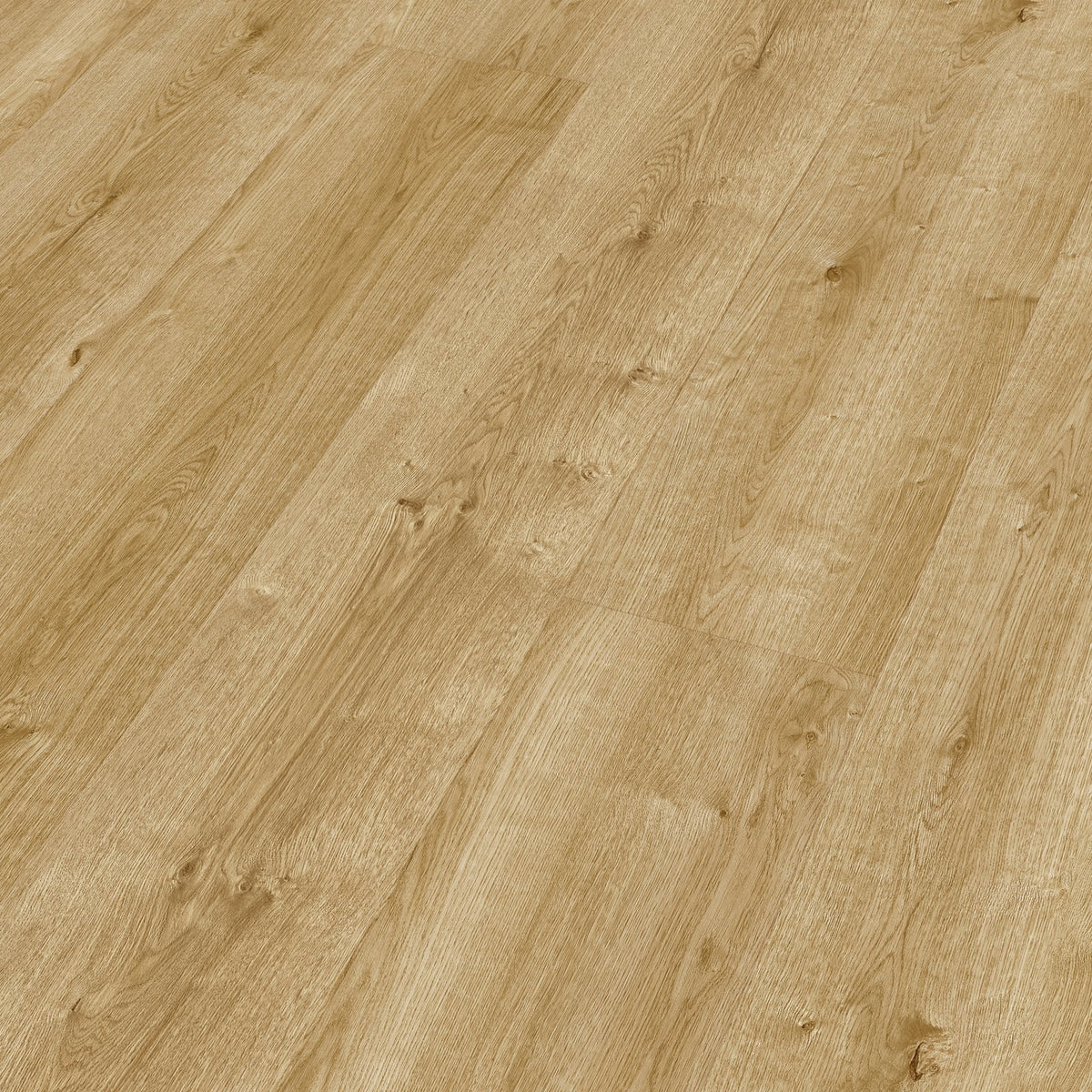 Lamas del laminado MeisterDesign LL 250 Roble Campesino Natural colocadas, vistas en perspectiva