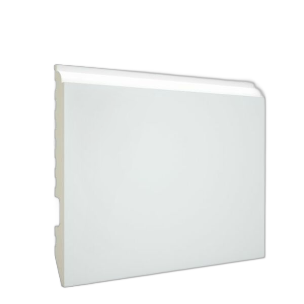 Rodapié PVC Lacado Blanco de 100x13 mm Moldurado M1