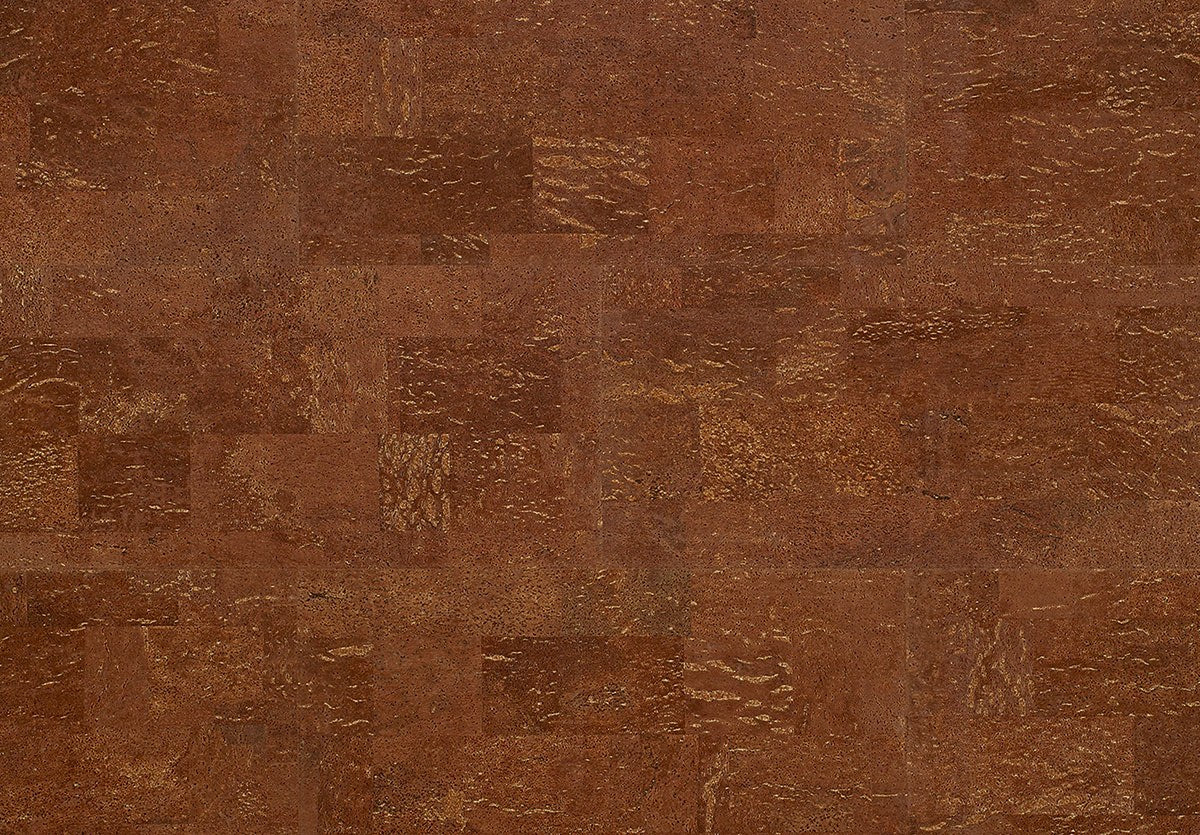 Revestimiento de Pared de Corcho WISE Dekwall Malta Chestnut RY1L001 Acabado en Cera — placa