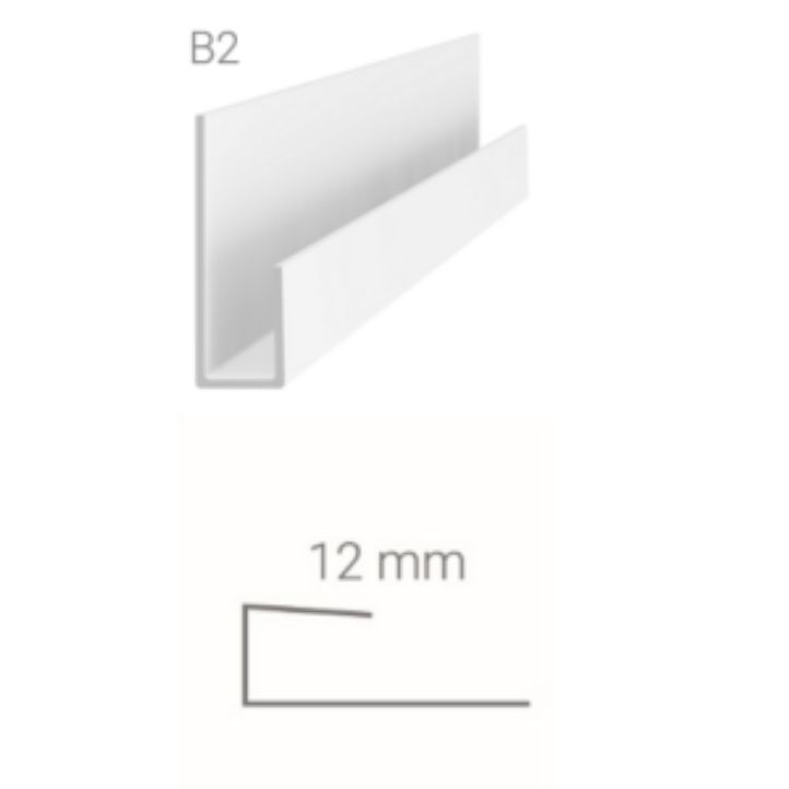 Perfil de Terminación para Revestimiento de Pared de PVC B2