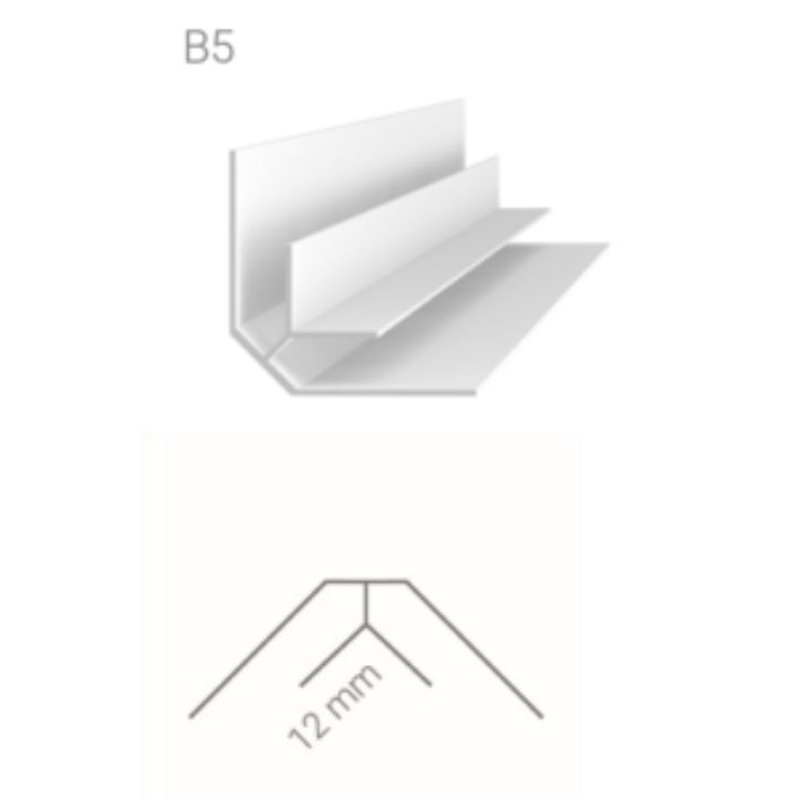 Rinconera para Revestimiento de Pared de PVC B5