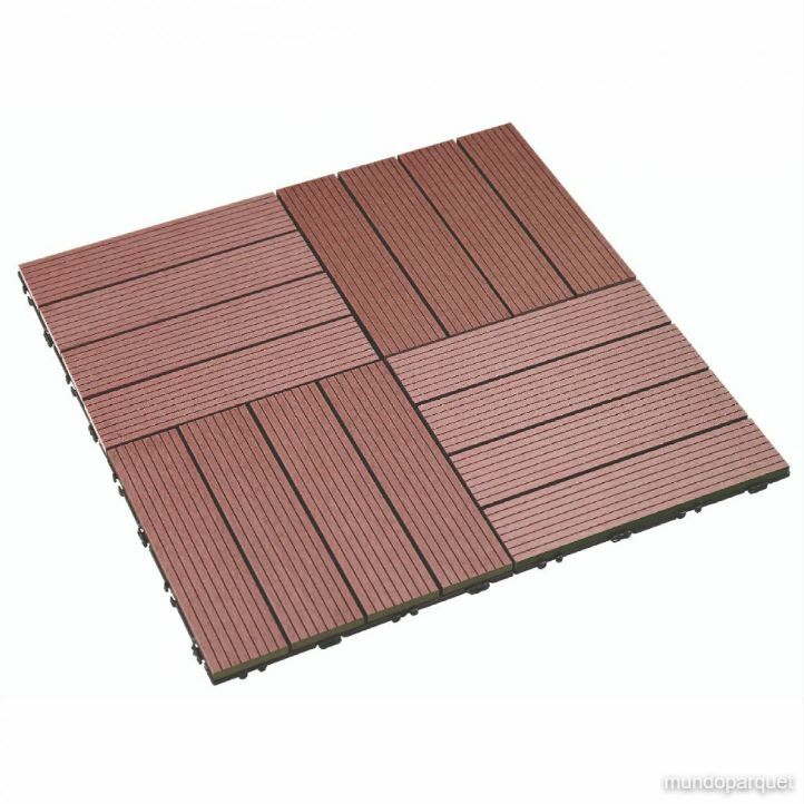 Baldosa de Composite 30x30 Durafloor — baldosas montadas en damero