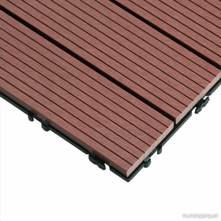 Baldosa de Composite 30x30 Durafloor — detalle de la superficie