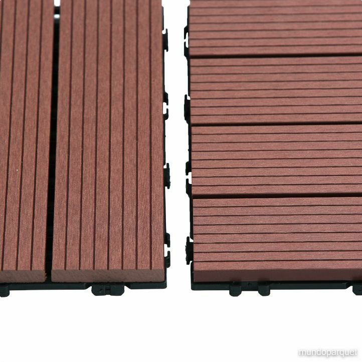 Baldosa de Composite 30x30 Durafloor — unión por clic