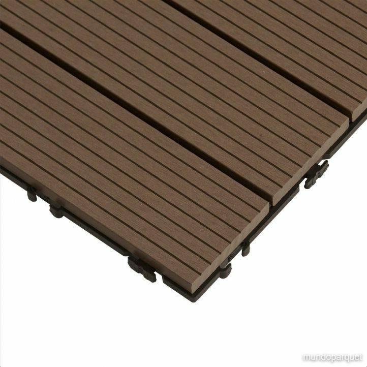 Baldosa de Composite 30x30 Durafloor — detalle de la superficie
