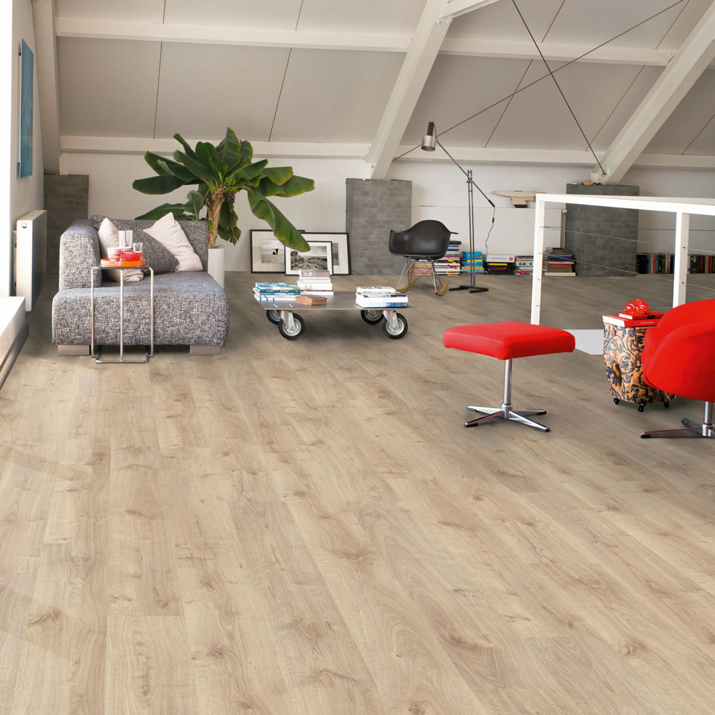 Quick-Step Creo Hydroseal AC4/32 Roble Natural Virgina CRH3182 - ambiente
