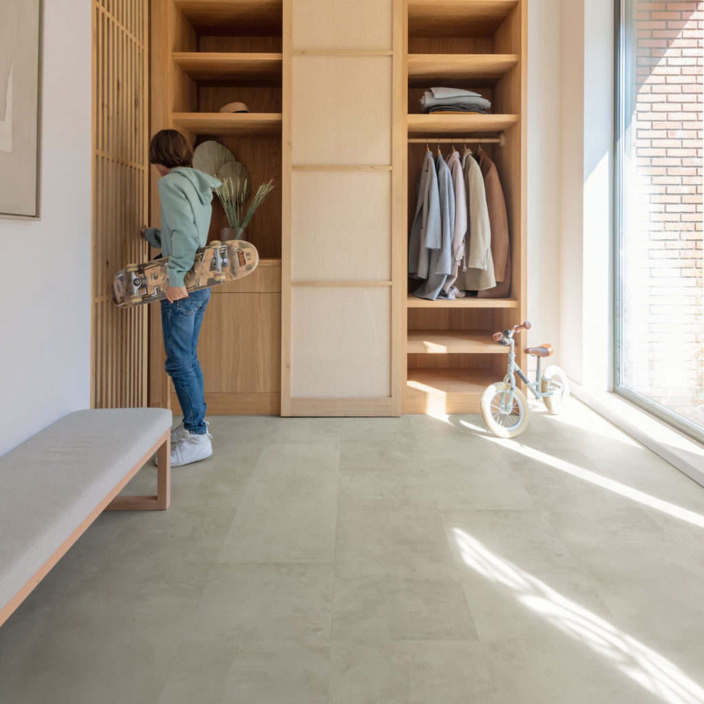 Suelo Laminado Quick-Step Muse Hormigón Gris MUS5488 - ambiente