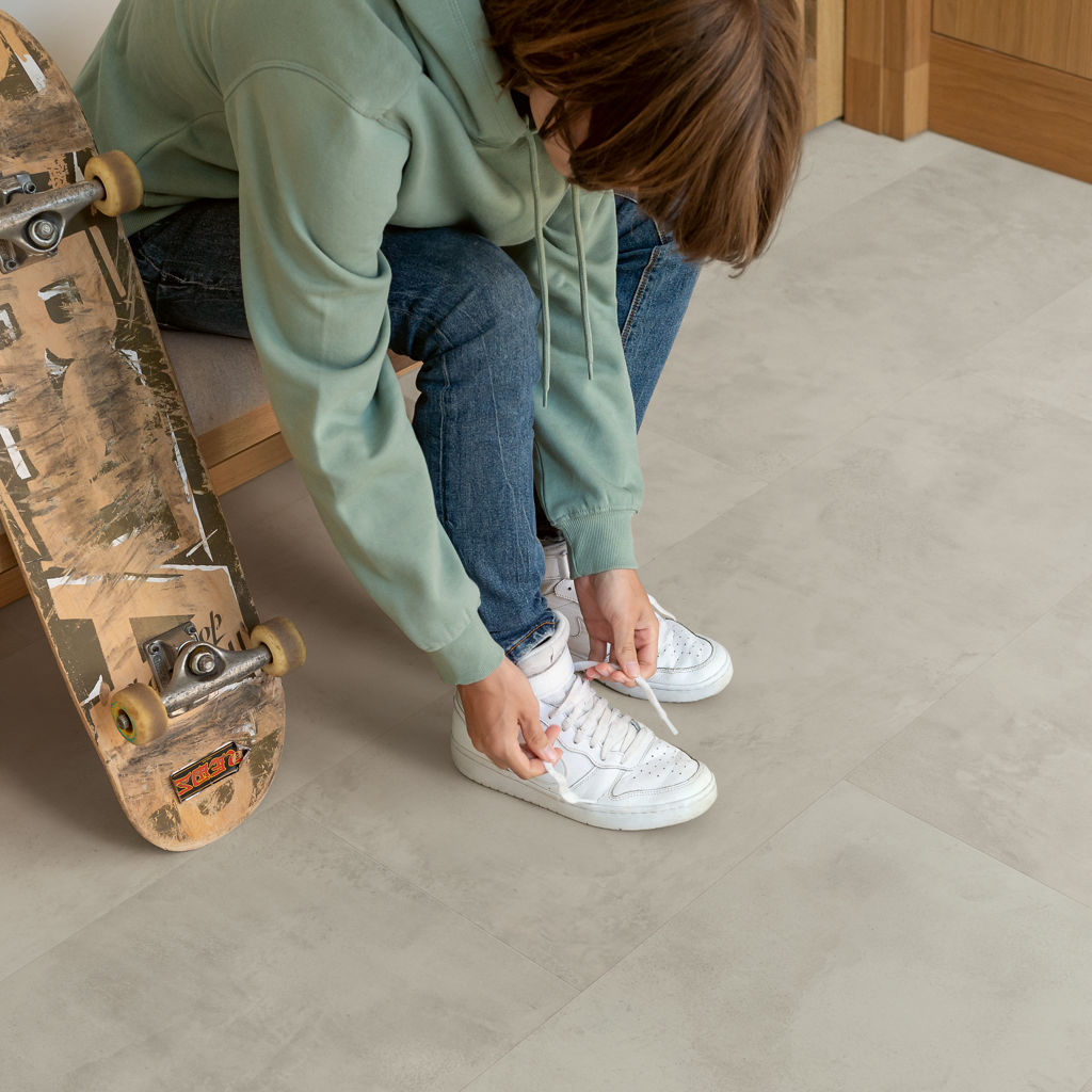 Suelo Laminado Quick-Step Muse Hormigón Gris MUS5488 - ambiente