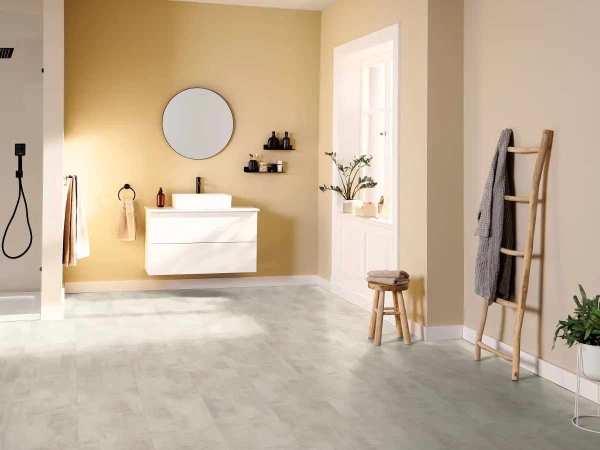 Egger AquaDura+ AC5/33 7,5 mm Kingsize Chromix Blanco EDF305 - ambiente