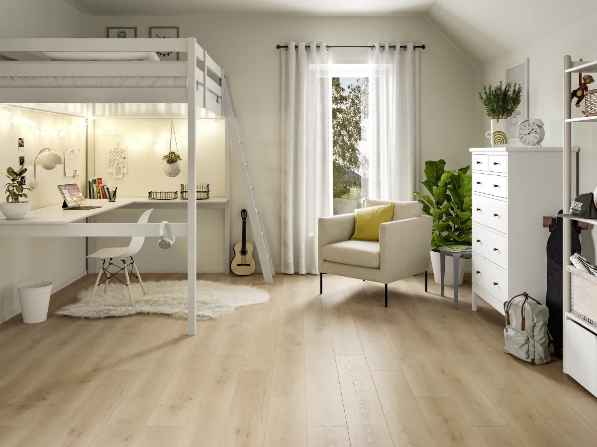 Egger NatureSense AC5/33 8 mm Classic Roble Pinot Sand EL2113 - ambiente