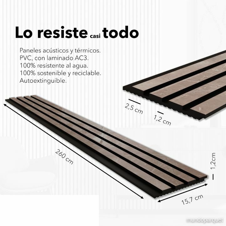 Marmol Atenea Refined Revestimiento de Pared de PVC Alistonado