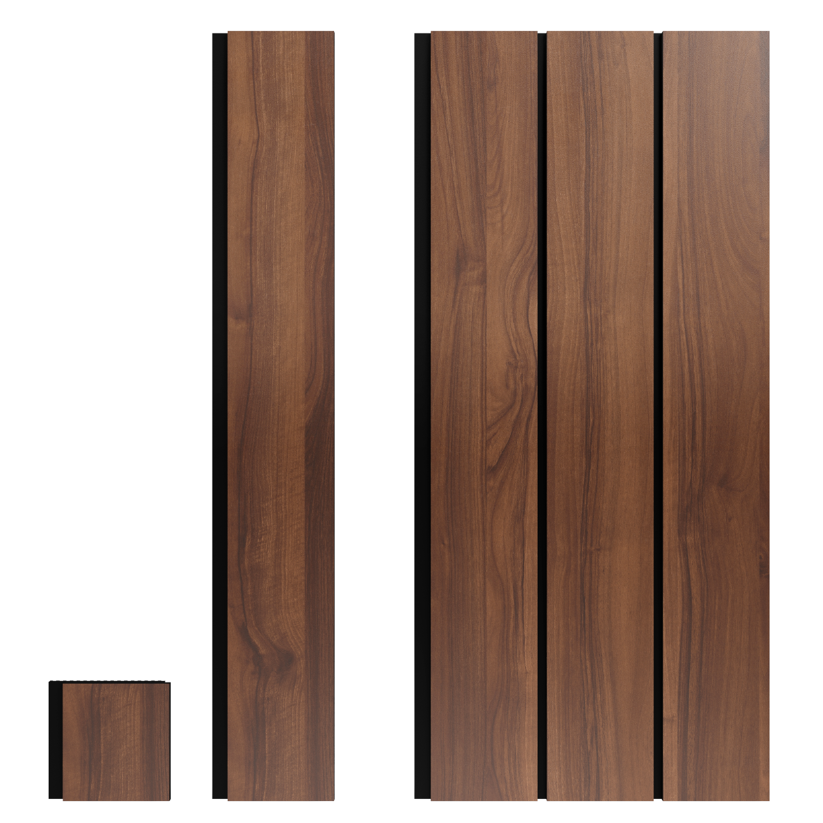 Nogal Valentina Exclusive Revestimiento de Pared de PVC Liso