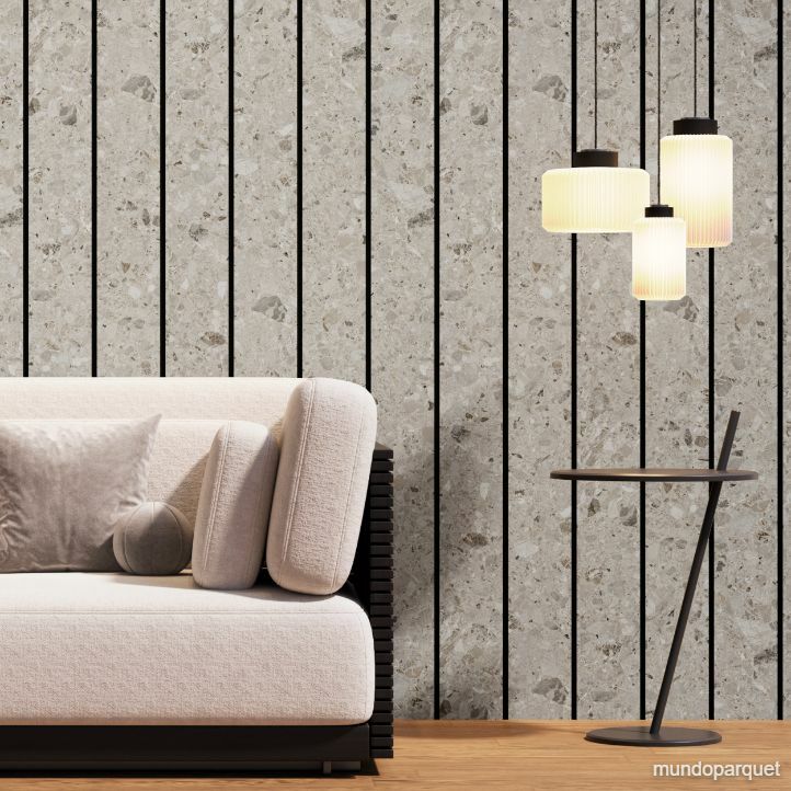 Pietra Iseo Contemporary Revestimiento de Pared de PVC Liso