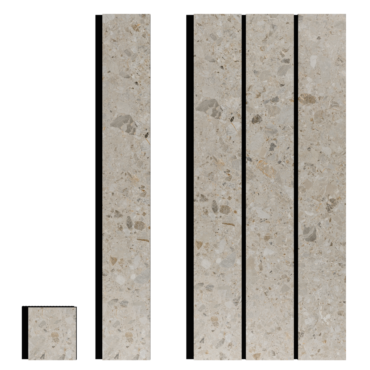 Pietra Iseo Contemporary Revestimiento de Pared de PVC Liso
