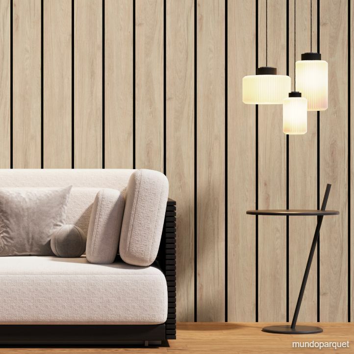 Roble Vivid Aurora Revestimiento de Pared de PVC Liso