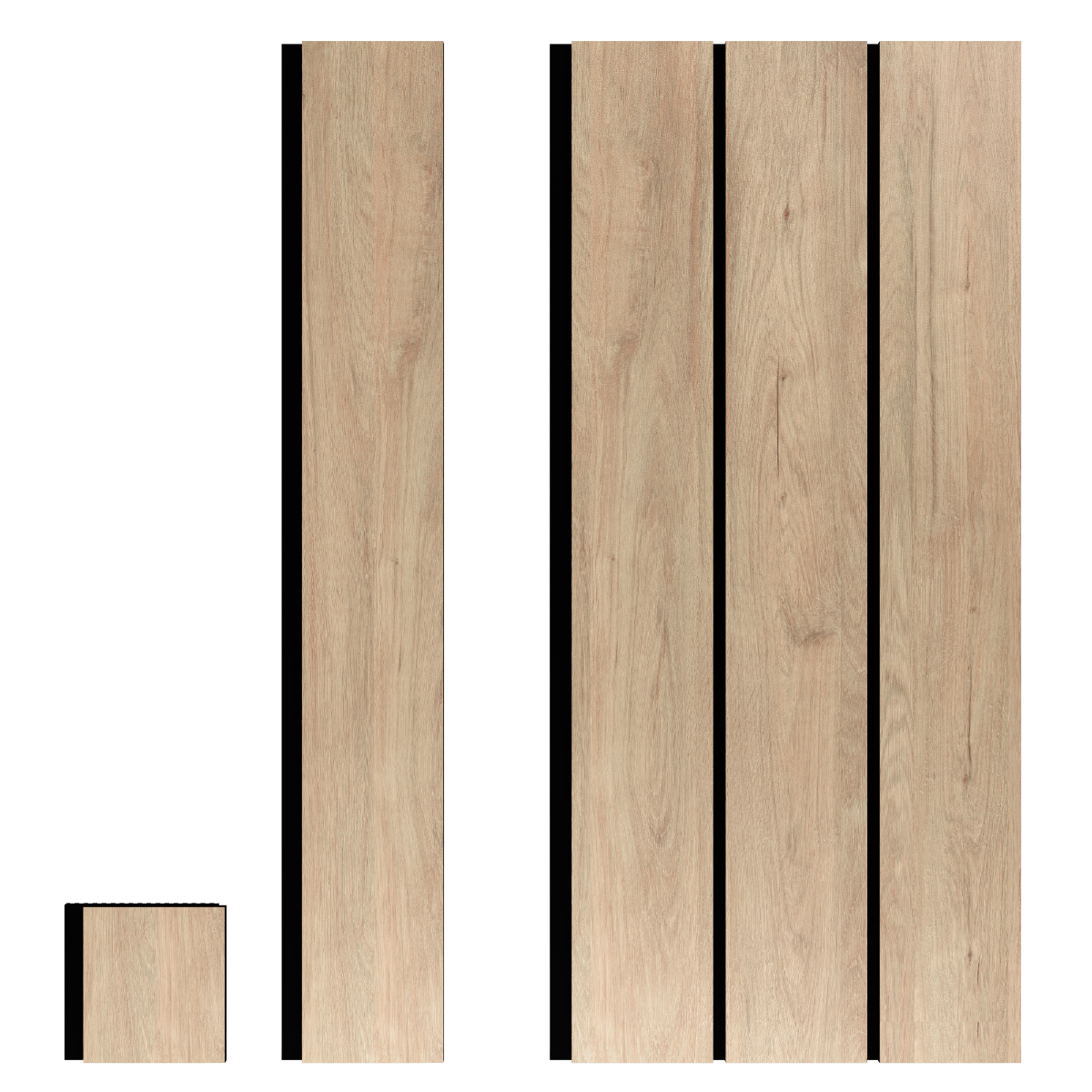Roble Vivid Aurora Revestimiento de Pared de PVC Liso