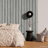 Roble Gris Fresh Revestimiento de Pared de PVC Liso