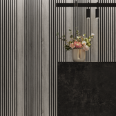 Roble Gris Fresh Revestimiento de Pared de PVC Alistonado