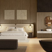 Nogal Slow Timeless Revestimiento de Pared de PVC Alistonado