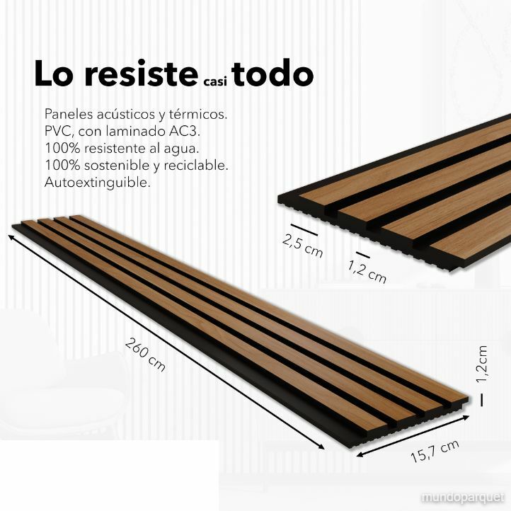 Nogal Slow Timeless Revestimiento de Pared de PVC Alistonado