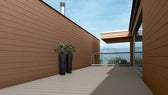 CDECK Exterior Carbono-Cork Lama Alveolar Madera Roja