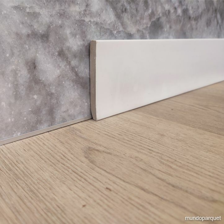 Rodapié PVC Blanco de 90x12 mm