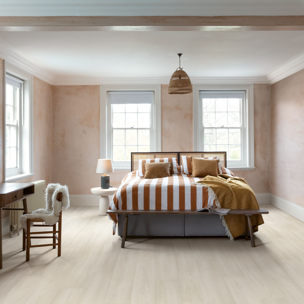 Quick-Step Capture AC4 9 mm Roble Premium Blanco SIG4757 - ambiente