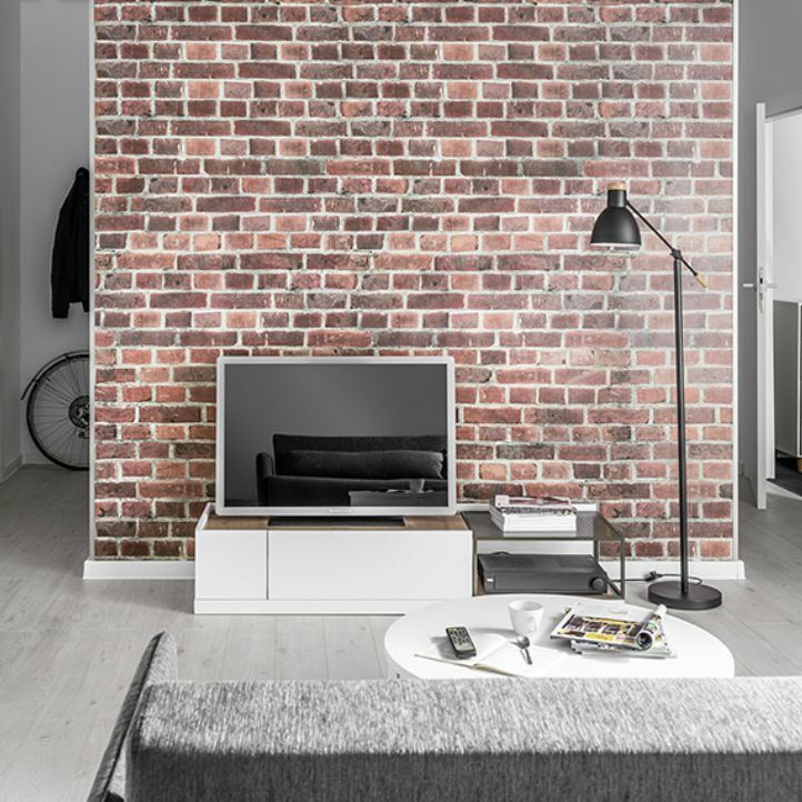 Revestimiento de Pared de PVC Red Brick 265 x 25 cm