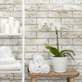 Revestimiento de Pared de PVC Rusty Brick 265 x 25 cm