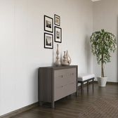 Revestimiento de Pared de PVC Ecoline White Mate 265 x 25 cm