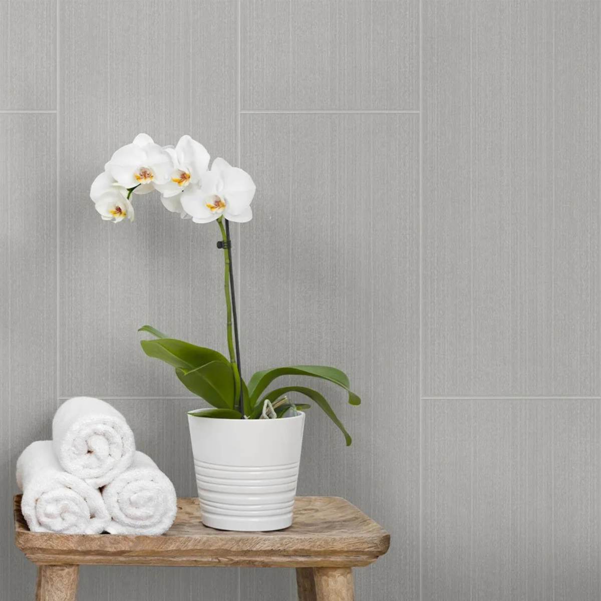 Revestimiento de Pared de PVC Silver Tiles 265 x 25 cm
