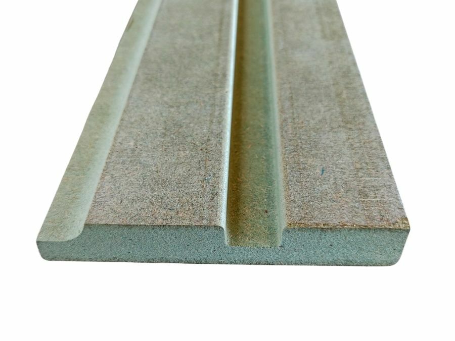 Rodapié Lacado Blanco DM Hidrófugo 8 cm Altura (80x15 mm)