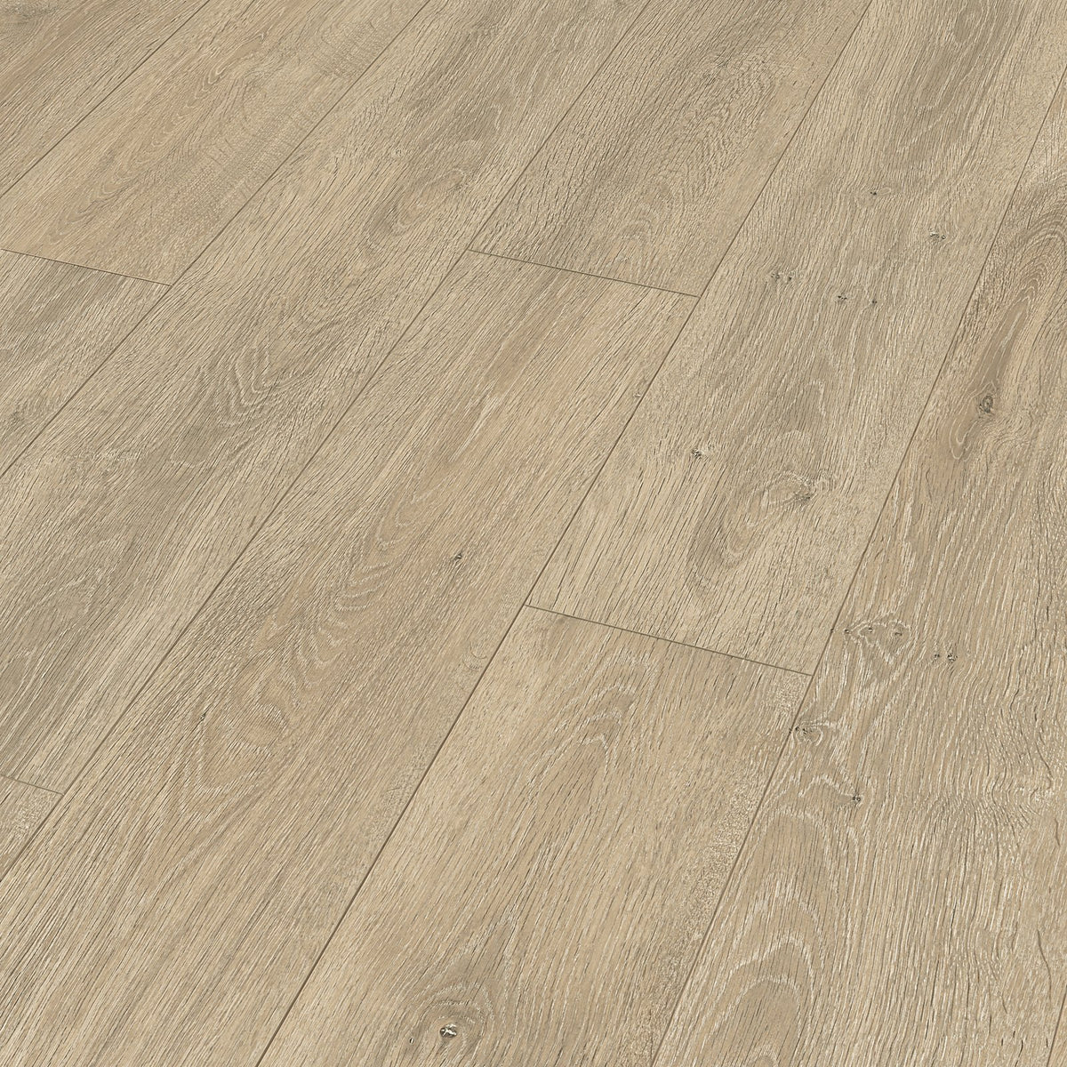 Lamas del laminado MeisterDesign LD 150 Roble Caledonia colocadas, vistas en perspectiva