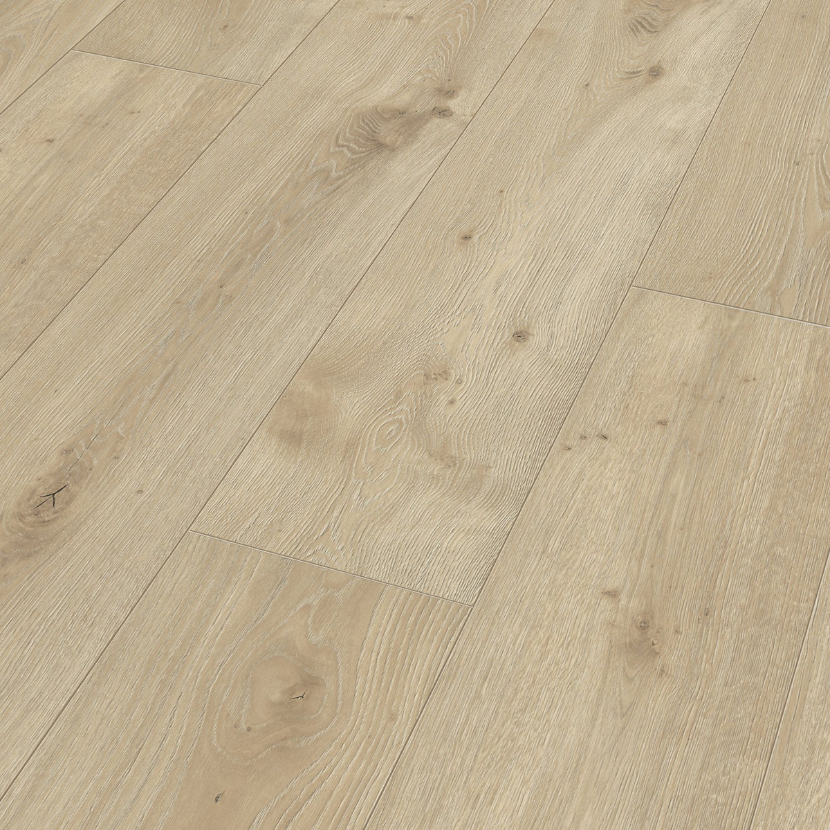 Lamas del laminado MeisterDesign LL 250 Roble Atacama colocadas, vistas en perspectiva