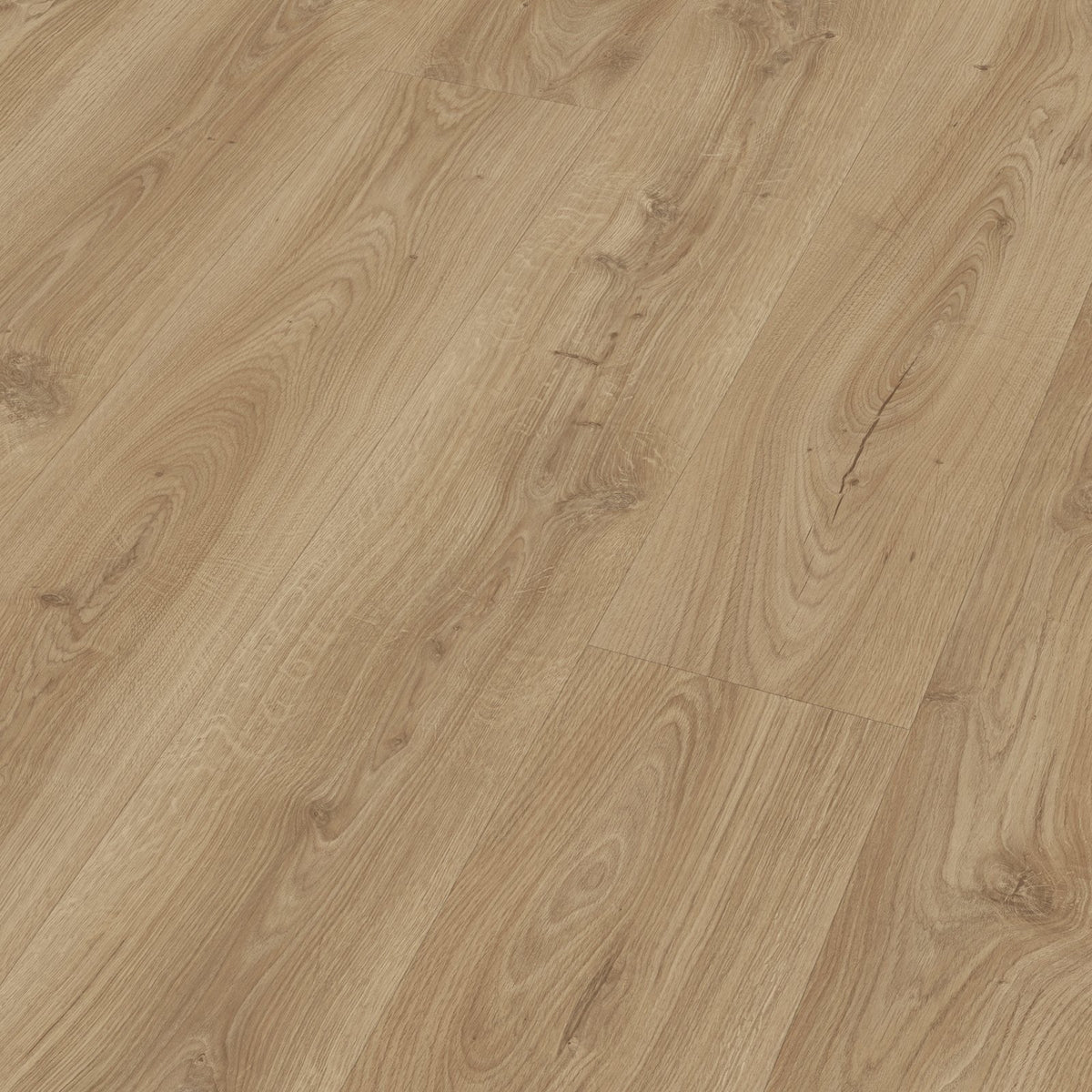 Lamas del laminado MeisterDesign LL 250 Roble Castillo Claro colocadas, vistas en perspectiva