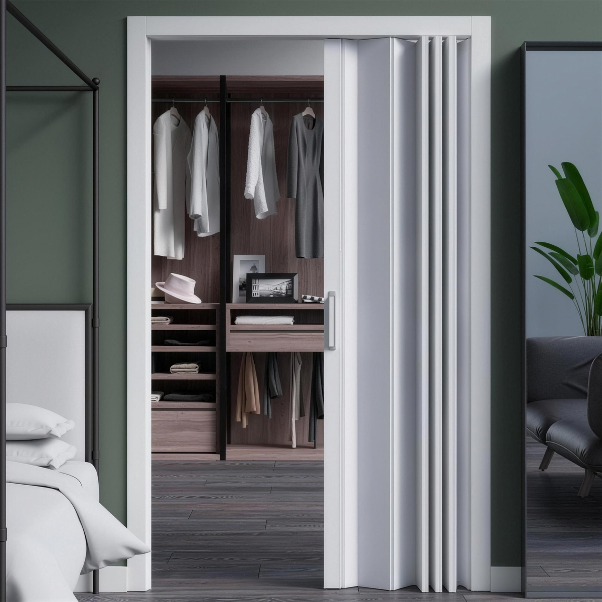 Puerta Plegable de DM Melamina a Medida - Instalación Muy Fácil - imagen 2 de 3