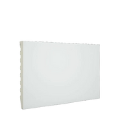 Rodapié PVC Lacado en Blanco de 80x10